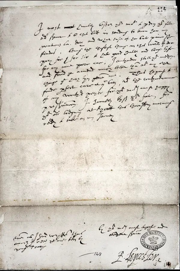 Letter to Percy Howard, Steward of Warblington Castle