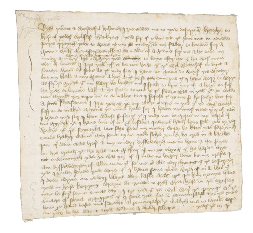 Letter to Elizabeth Woodville